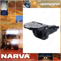 Narva 6 Pin Small Round Plastic Trailer Socket Blister Pack Part NO. of 82023BL