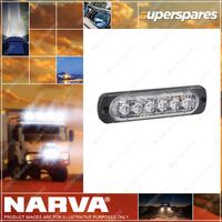 Narva 12/24V Undercover Low Profile LED Warning Lamp Red/Blue 6x1W W/ 23 Flash