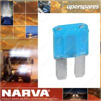 Narva 15 Amp Blue Color Micro 2 Blade Fuse Blister Pack Of 5 Part NO.of 52415BL