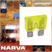 Narva 20 Amp Yellow Color Standard Ats Blade Fuse Box Of 50 Part NO.of 52820