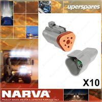 Narva 3 Way Dt Deutsch Connector Kit Blister Pair - Male/Female Box Of 10