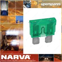 Narva 30 Amp Green Color Standard Ats Blade Fuse Box Of 50 Part NO.of 52830