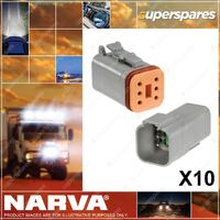Narva 6 Way Dt Deutsch Connector Kit Blister Pair - Male/Female Box Of 10