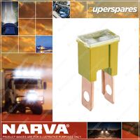 Narva 60 Amp Yellow Color Male Plug In Fusible Link Box of 10 Part NO.of 53160