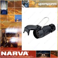 Narva 7 Pin Large Round Plastic Trailer Coupling Socket Blister Pack