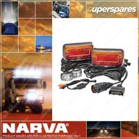 Narva 7 Pin Large Round Trailer Plug With 1M Lead And Waterproof Connector