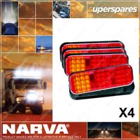 Narva 9-33V Model 42 LED Rear Twin Stop/Tail And Direction Indicator Lamp 4 Pack