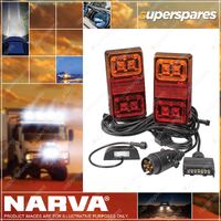 Narva 12V Model 35 LED Plug And Play Trailer Lamp Kit Rectangular Lamps Blister