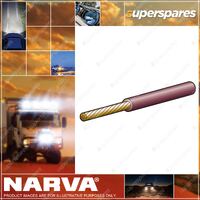 Narva 15 Amps 4mm Brown Color Single Core Cable Length 100 Meters 5814-100BN