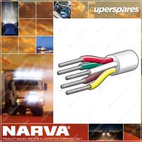 Narva 15A 2mm Multicore Battery Cable 30M Red Green Yellow White Brown