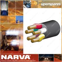 Narva 55A 6mm 5 Cores Road Train Cable 30M Length With Black Sheath