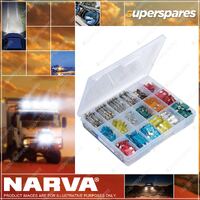 Narva Popular Fuse Assortment with plastic case of 18 sections & 360 glass