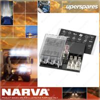 Narva 6-Way STD ATS Blade Fuse Block with Single Grounding & Power-In Terminals