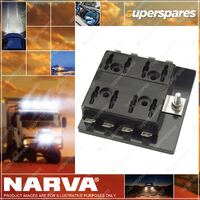 Narva 8-Way Standard Ats Blade Fuse Or Plug-In Type Circuit Breaker Block