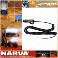 Narva Cigarette Lighter Plug With LED Indicator And Spiral Lead Blister Pack