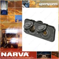 Narva Heavy Duty Twin Accessory/Merit Sockets Blister Pack Part NO. of 81140BL