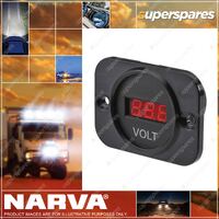 Narva 6¨C33V Dc LED Volt Meter Blister Pack 81135BL Mounting opening 29mm