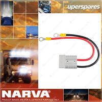 Narva Heavy Duty Adaptor 8mm Ring Terminals To Battery Connector Blister Pack