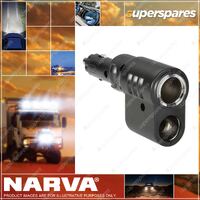 Narva Cigarette Lighter Plug With Adjustable Twin Sockets & Lighter Fixture