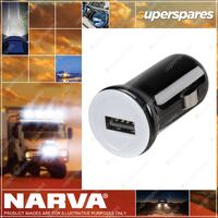 Narva Usb Power Adaptor Blister Pack Part NO. of 81038BL Output 5V 1A