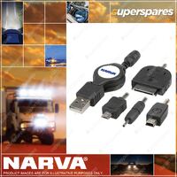 Narva Usb Adaptor Kit Blister Pack 81055BL 75cm retractable adaptor lead