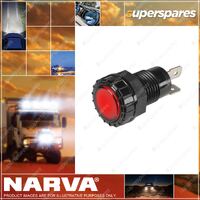 Narva 24 Volt Red Color LED Pilot Lamp with push on terminal Blister Pack