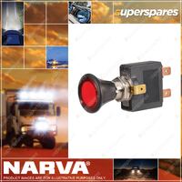 Narva Illuminated Off/On Push/Pull Switch With Red Color Led Blister Pack