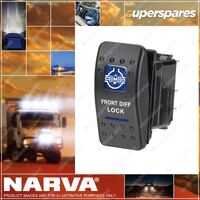 Narva 12V Illuminated Off/On Sealed Rocker Switch With Front Diff Lock Symbol