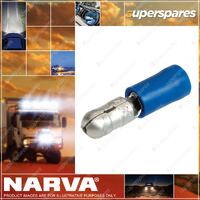 Narva 5.0mm Male Bullet Terminal Blue Color Pack of 100 Part NO.of 56148