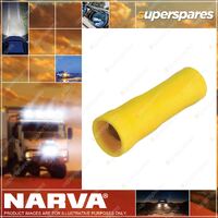 Narva 5.0mm Female Bullet Terminal Yellow Color Pack of 50 Part NO.of 56157