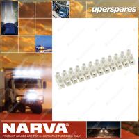 Narva 30A polyamide (nylon) Terminal Connector Strips Pack of 10 56281