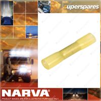 Narva 6.3 X 0.8mm Cable joiner Adhesive Lined Terminal Yellow Color 50 Pack