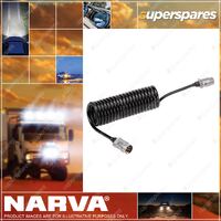 Narva 7 Cores 4mm Euro Coil 3.6M With Two Short Tails Fitted With Metal Plug