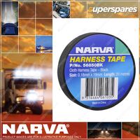 Narva Width 19mm Pet Cloth Harness Tape Black 1 Roll Thickness 0.18mm