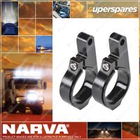 Narva 2 Bull Bar Tube Mount Bracket For Single Row Light Bar Part NO.of 72293