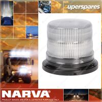 Narva Pulse High Output LED Strobe Light Amber 8 Flash Patterns Flange Base