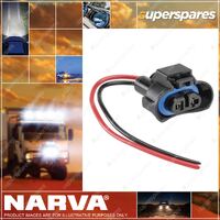 Narva H11 Connector Suits H11 PGJ19-2 halogen globes Pack Of 1 Part NO.of 49898