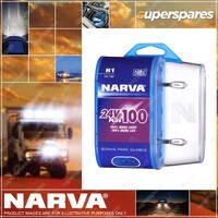 Narva H1 24 Volt 70W Plus 100 Long Life Headlight Globes Bl2 Blister Pack of 2