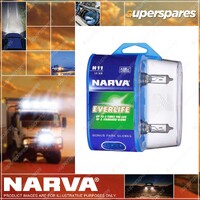 Narva H11 12 Volt 55W Everlife Halogen Headlight Globes Bl2 Blister Pack of 2