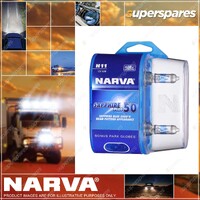 Narva H11 12 Volt 55W Sapphire Plus 50 Halogen Headlight Globes Bl2 Blister of 2