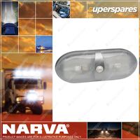 Narva Dual Interior Dome Lamp With Off/On Switch With Silver Satin Finish