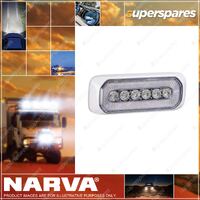 Narva Halo L.E.D Warning Light - White Bezel Part NO. of 85220-WB