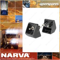 Narva Moulded End Caps With Work Lamp Switches For Mine Bars - Pair