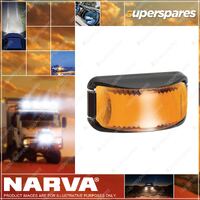 Narva 9¨C33 V LED Side Direction Indicator Lamp Amber with Black Base 2.5m Cable