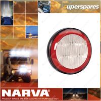 Narva 9 - 33V LED Rear Direction Indicator Lamp Amber W/ Red Tail Ring Black base