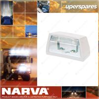 Narva Licence Plate Lamp White Body Part NO. of 86542 with self tapping screws