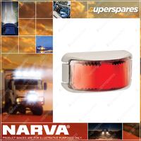 Narva 9 - 33 Volt LED Rear End Outline Marker Lamp Red With White Deflector Base