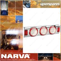 Narva 9¨C33V LED Rear Direction Indicator & Twin Stop Tail Lamp W/ Chrome Housing