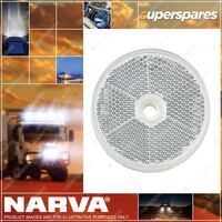 Narva Clear Retro Reflector With Central Fixing Hole Blister Pack