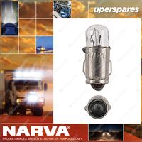 Narva 24V 3W Ba7S Instrument / Licence Plate Incandescent Globes Box Of 10